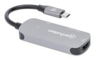 Manhattan USB-C auf HDMI 3-in-1 Docking-Konverter USB-C dockingstation Geschikt voor merk (dockingstation): Universeel USB-C Power Delivery - thumbnail