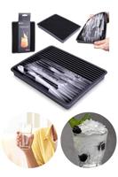 IJsblokjesmaker siliconen 18x14cm grijs - thumbnail