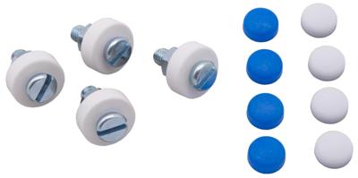 Dresselhaus kentekenplaatschroef assortiment "sb-mix" license plate number sb-m 6x20/caps(blue+white)