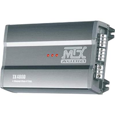 MTX TX480D Amplificateur 12V 4 Canaux Klasse D 4x80W RMS en Aluminium