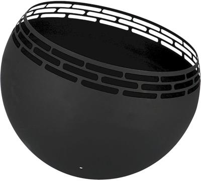 Esschert Design vuurplaats bolvormig strepen zwart