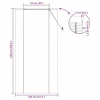 Raambuiten & Gordijnen Naturel 120 x 220 cm Bamboe - thumbnail