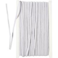 Creativ Company Elastiek dikte 6mm wit, 50m - thumbnail