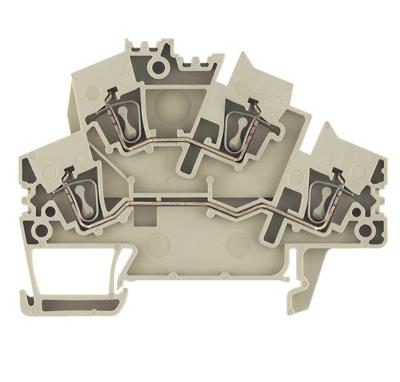 Weidmüller 1938340000 Klem 2-etages Spanveer Bruin, Donkerbeige 50 stuk(s)