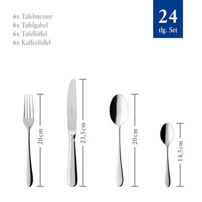 VILLEROY & BOCH - Oscar 18/10 - Bestekset 6 persoons 24-dlg - thumbnail