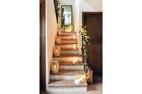 Mand DKD Home Decor 37 x 37 x 25 cm Natuurlijke Vezel - thumbnail