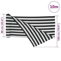 VidaXL Privacynet 150 g/m² 1,8x10 m hdpe antracietkleurig en wit - thumbnail