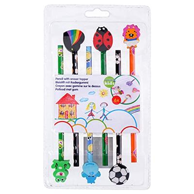 Potloden met Gum, 6st. Potloden met Gum, 6st.