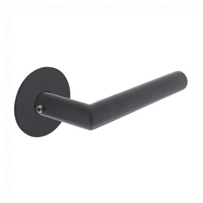Intersteel Deurkruk Jura Hoek 90° op zelfklevend rozet - RVS/mat zwart