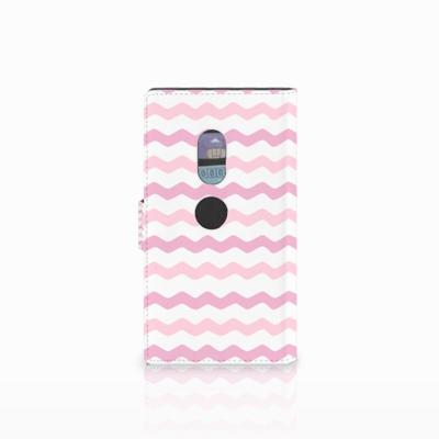 Sony Xperia XZ2 Telefoon Hoesje Waves Roze Sony Xperia XZ2 Telefoon Hoesje Waves Roze