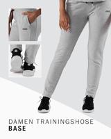 JAKO 8465D Joggingbroek Base Dames - Lichtgrijs Gemeleerd - 44 - thumbnail
