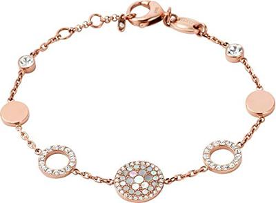 Fossil JF01739791 Armband Vintage Glitz staal rosekleurig 18-21,5 cm