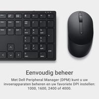 DELL Pro toetsenbord en muis - KM5221W - VS internationaal (QWERTY) - zwart - thumbnail