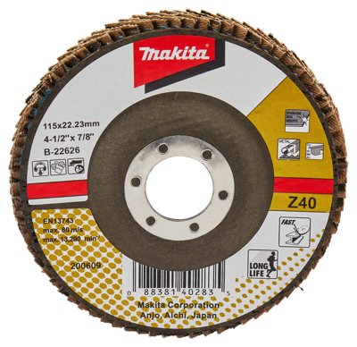 Makita Accessoires Lamellenschuurschijf 115mm Z40 - B-22626 B-22626