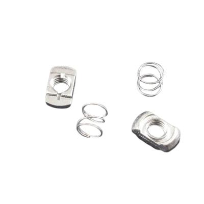 Hammond Electronics 1455TSNUT Bevestigingsmoer Met veer Staal Zilver 2 stuk(s)