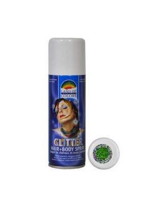 Glitterspray Groen voor lichaam & haar (125ml)
