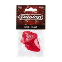 Dunlop 486PHV Gels Red Heavy Pick plectrum set 12 stuks - thumbnail