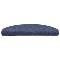 VidaXL Trapmatten zelfklevend 15 stuks 65x21x4 cm blauw halfrond groot - thumbnail