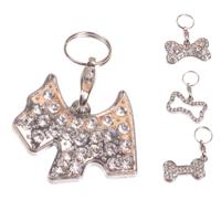 Nobleza Honden halsbandhanger met briljantjes - thumbnail