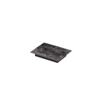 INK Post Wastafel keramische slab envelop bak met 1 kraangat 60x45x1 Venice brown glossy - thumbnail