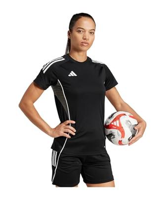 adidas Tiro 25 Competition Trainingsshirt Dames Zwart Grijs Wit adidas Tiro 25 Competition Trainingsshirt Dames Zwart Grijs Wit