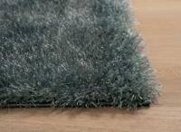 Tapeso Hoogpolig vloerkleed velvet - Posh blauw - 160x230 cm - thumbnail