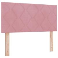 LED Hoofdbord met LED -striplichten Roze 100 cm Fluweel - thumbnail