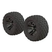 Dboots 'Fortress MT' Tire Set Glued Gun Metal (2) - thumbnail