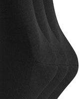 FALKE 3-paar heren wollen sokken - Airport - Hoge wollen kousen - Anti slip sokken - Vliegtuig sokken- Reis kousen - thumbnail