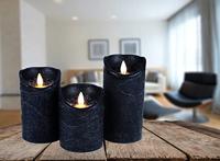 Anna's Collection Stompkaars - LED - donkerblauw - H10 cm - thumbnail