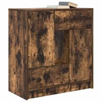 Dressoir met lades en deuren 70,5x34x74,5 cm gerookt eiken - thumbnail