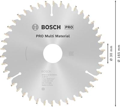 Bosch Accessoires Cirkelzaagblad Multi Material 165 x 30/20 x 2,4 mm, 42 1st - 2608640519 - thumbnail