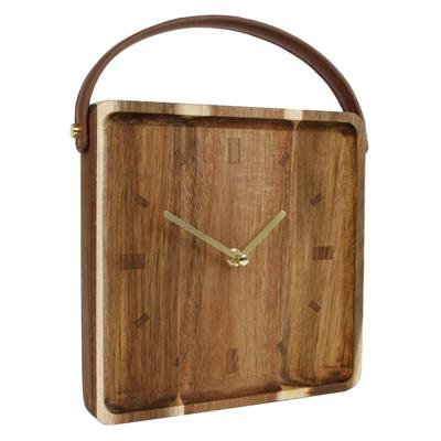 Klok vienne L hout 22x22x6,5cm