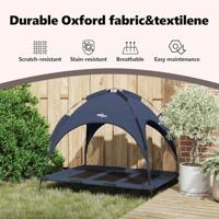 VidaXL Hondenbed marineblauw 122 x 93 x 106,5 cm staal - thumbnail