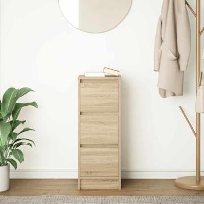 Dressoir 29,5x34x76 cm bewerkt hout sonoma eikenkleurig Dressoir 29,5x34x76 cm bewerkt hout sonoma eikenkleurig