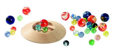 Goki houten knikkerpot met knikkers Goki houten knikkerpot met knikkers