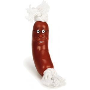 Beeztees Hondenspeelgoed Worstje met Touw 25cm
