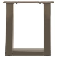 Salontafelpoten 2 st U-vormig 30x(30-31) cm staal naturel - thumbnail