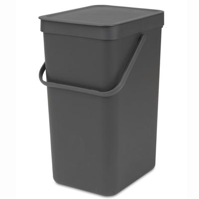 Brabantia Sort & Go afvalemmer 16 liter dark grey