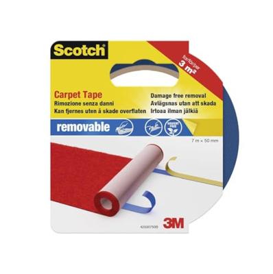 3M 42030750 Dubbelzijdig tape voor vloerbedekking Scotch Blauw (l x b) 7 m x 50 mm 1 stuk(s) - thumbnail