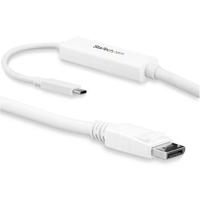 .com USB C naar DisplayPort kabel - 3m - wit - 4K 60Hz - Thunderbolt 3 compatibel - USB C kabel - USB C video adapter - thumbnail