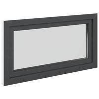 Kelderraam "RISOR" 110x50 cm draai-kiep DIN links antraciet - thumbnail