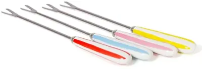 Blond Amsterdam fonduevorkjes metaal multi 4 stuks