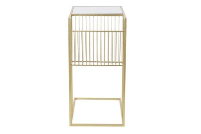 Tijdschriftenrek DKD Home Decor Gouden Metaal Spiegel 48 x 35 x 71 cm