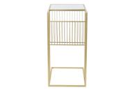 Tijdschriftenrek DKD Home Decor Gouden Metaal Spiegel 48 x 35 x 71 cm - thumbnail