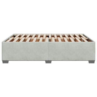 Bedframe zonder matras 160x200 cm fluweel lichtgrijs