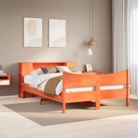 Bedframe zonder matras massief grenenhout wasbruin 180x200 cm - thumbnail