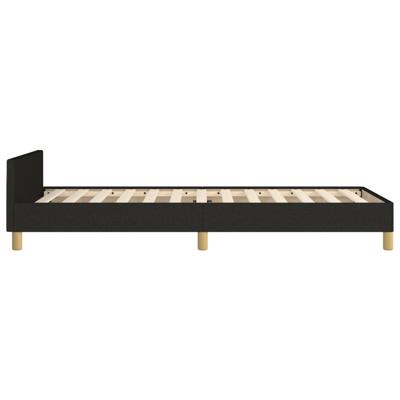 Bedframe zonder matras stof zwart 200x200 cm