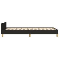 Bedframe zonder matras 90x200 cm stof zwart - thumbnail