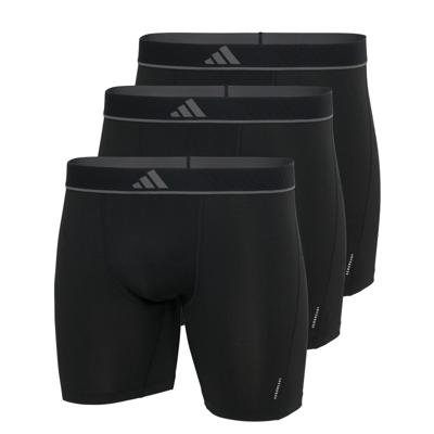 Adidas Boxershorts Micro flex lang 3-pack zwart